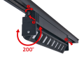 Set Steka Linda 12W 30cm 4000K lampă pe șină LED x2 + cale de rulare 1.5m - Negru