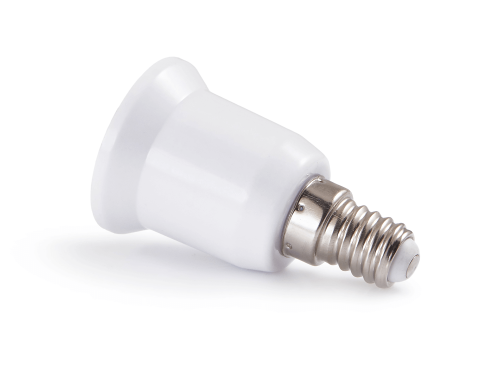 Adaptor pentru becuri LED - de la soclul E14 la soclul E27