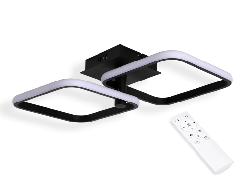 Lampă de tavan - perete LED Atlanta 35W - Negru - Multialb (3000-6000K) + telecomandă