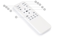 Lampă de tavan - perete LED GX Taurus 33W - Negru - Multialb (3000-6000K) + telecomandă