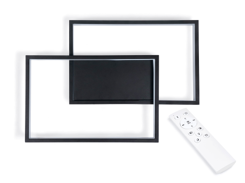 Lampă de tavan - perete LED Toledo 48W Negru - Multialb (3000-6000K) + telecomandă