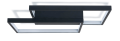 Lampă de tavan - perete LED Toledo 48W Negru - Multialb (3000-6000K) + telecomandă