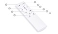 Lampă de tavan - perete LED Toledo 48W Negru - Multialb (3000-6000K) + telecomandă