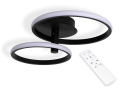 Lampă de tavan - perete LED Toronto 40W Negru - Multialb (3000-6000K) + telecomandă