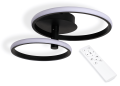Lampă de tavan - perete LED Toronto 40W Negru - Multialb (3000-6000K) + telecomandă