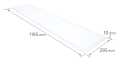 Panou pentru casetă luminoasă LED 120x30 50W - Alb rece (6500K)