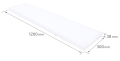 Panou LED cu montare pe suprafață 60W - Alb neutru (4500K)