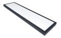 Set Panou pentru tavan casetat LED 120x30 50W - Alb neutru (4000K) + Ramă din aluminiu Negru