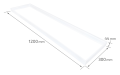 Rama pentru panoul LED pentru tavan casetat 120x30