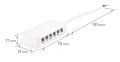 Distribuitor 1x6 AMP - pentru conectarea a 6 puncte de lumină