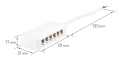 Distribuitor 2x6 AMP - pentru conectarea a 12 puncte de lumină