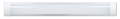 Panou montat pe zid LED Slim 18W 0.6m - Argintiu - Alb cald (3000K)