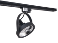Set Steka Leon lampă pe șină LED AR111 GU10 x3 + cablu de șină 1.5m - Negru