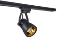 Set Steka Goldi cu lampă pe șină LED GU10 x3 + șină cu cablu 1.5m - Negru