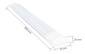 Panou montat pe zid LED Slim 18W 0.6m - Alb - Alb neutru (4500K)