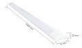 Panou montat pe zid LED Slim 36W 1.2m - Alb - Alb neutru (4500K)