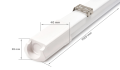 Panou montat pe zid LED Slim IP65 50W 1.5m - Alb neutru (4500K)