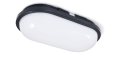 Lampă de canal IP65 LED Torton Oval 20W Negru - Alb neutru (4000K)
