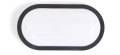 Lampă de canal IP65 LED Torton Oval 15W Negru - Alb neutru (4000K)