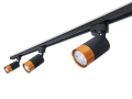 Set Steka Klemens lampă pe șină LED GU10 x3 + șină-cablu de 1.5m - Negru