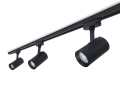 Set Steka Ductus Lampă pe șină LED GU10 x3 + șină-cablu 1.5m - Negru
