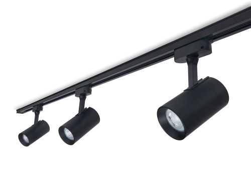 Set Steka Ductus Lampă pe șină LED GU10 x3 + șină-cablu 1.5m - Negru