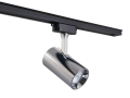 Set Ductus Chrom cu lampă pe șină LED GU10 x3 + șină-cablu de 1,5m - Negru
