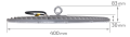 Lampă industrială LED High Bay - UFO 200W IP65 - Alb rece (6000K) - Premium 