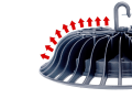 Lampă industrială LED High Bay - UFO 100W IP65 - Alb neutru (4000K) Light01