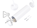 Lampa de tavan suspendată din seria Modern & Scandi: Karadon 5.6X17cm GU10 - Albă