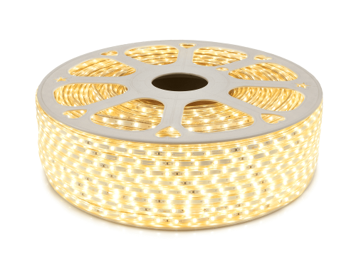 Bandă LED 230V | 2835 | 60LED | 1m | IP68 | 5W | Alb cald (3000K)