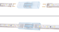 Banda LED 230V | 2835 | 60 LED-uri | 1 metru | IP68 | 5W | Alb neutru (4500K).