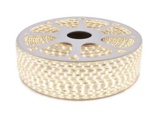 Banda LED 230V | 2835 | 60 LED-uri | 1 metru | IP68 | 5W | Alb neutru (4500K).