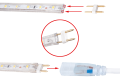 Banda LED 230V | 2835 | 60LED | 1m | IP68 | 5W | Alb rece (6000K)