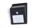 Lampă solară - Aplică de perete LED 3W cu senzor de mișcare și crepuscul + cablu 2.5m – Alb rece (6000K)