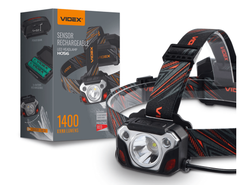 Lanterna frontală LED reîncărcabilă de 20W IP65 - Alb rece (6500K) - 1400Lm