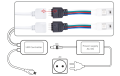 Controler infraroșu (IR) MH-WIFI015-RGB pentru benzi LED RGB