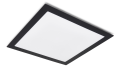 Panou LED încorporat pătrat Classic 24W - Negru - Alb neutru (4000K)