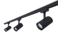 Set Steka Ductus Lampă pe șină LED GU10 x3 + șină-cablu 1.5m - Negru