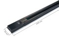 Setul Steka Leon lampă pe șină LED AR111 GU10 x4 + șină de cablu 2m - Negru