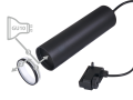 Set Steka Ring lampă pe șină LED GU10 x3 + cablu de șină 1.5m - Negru