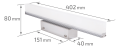 Aplică baie LED Natka 10W 40CM - Alb neutru (4500K)
