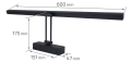 Aplică baie LED Amari 14W 60CM - Alb neutru (4500K)