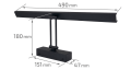Aplică baie LED Blake 12W 50CM - Alb neutru (4500K)