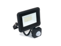 Proiector - halogen cu senzor de mișcare LED 20W - Negru - Alb cald (3000K)