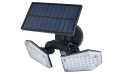 Proiector cu senzor de mișcare - halogen LED Solar 15W - Negru - Alb rece (6000K)