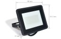 Proiector - halogen LED 50W - Negru - Alb cald (3000K)