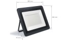 Proiector - halogen LED 200W - Negru - Alb rece (6000K)