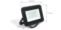 Proiector - halogen LED 30W - Negru - Alb cald (3000K)