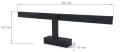 Aplică baie LED Marlin 12W 49cm – Negru - Alb neutru (4500K)